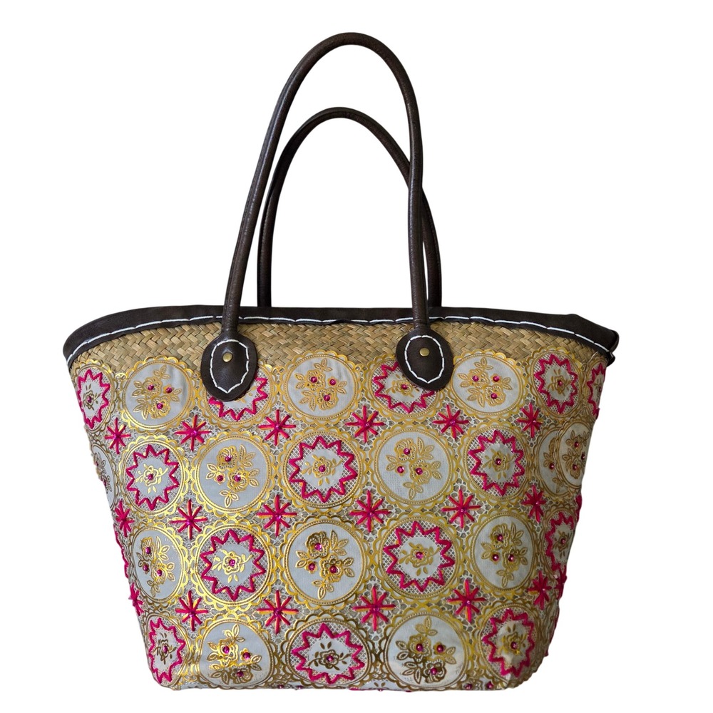 Liberty of London Target Pink Gold Floral Market Tote Coated Canvas Bag Ltd Ed‎